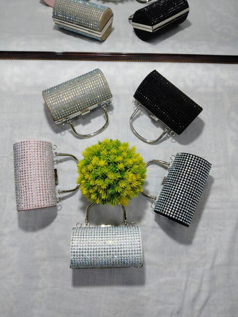 Diamond Embedded Luxury Evening Party Handbag